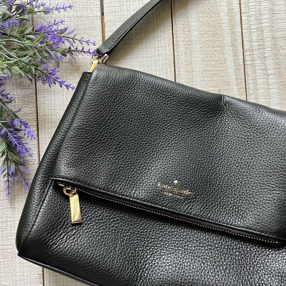 Kate Spade Leila Black Leather Bag